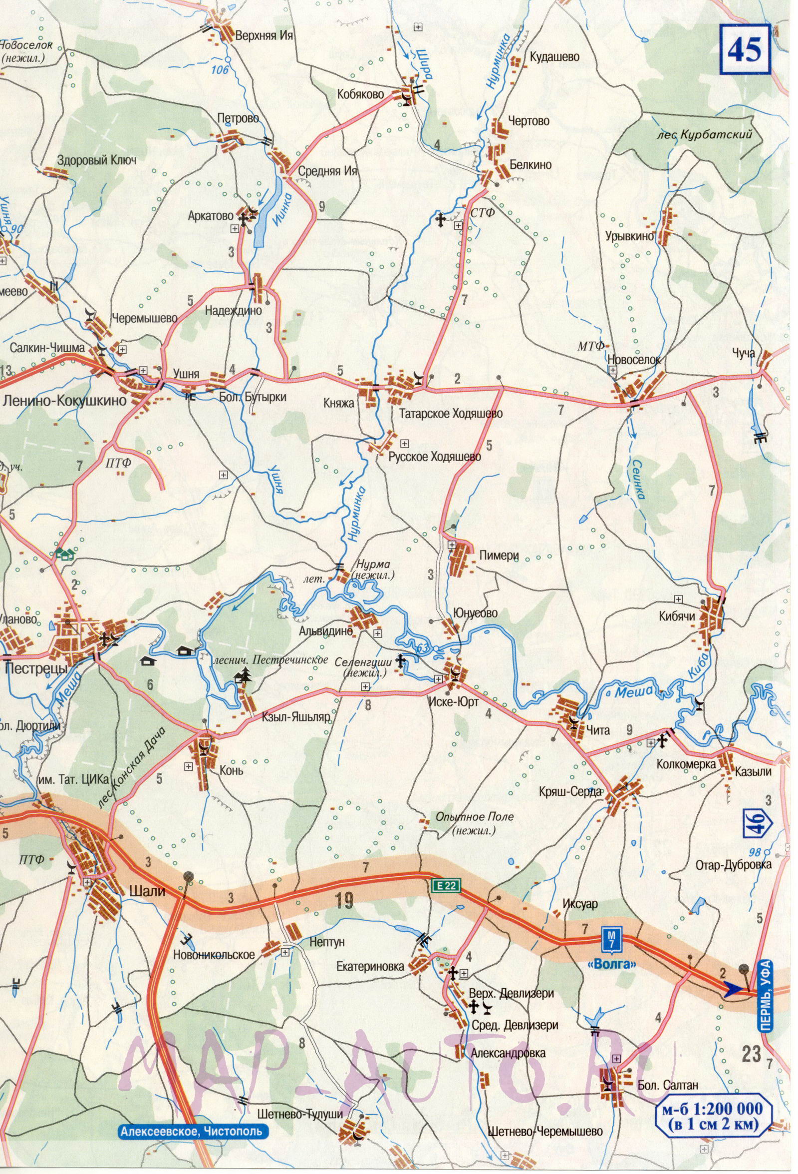 Векторная Карта Набережные Челны .Map