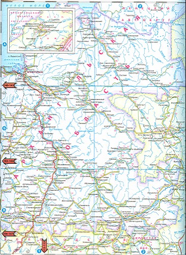 Карта Архангельской Области Фото